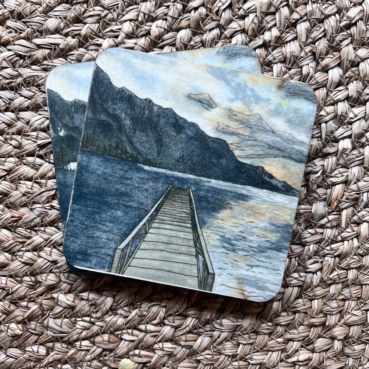 Wood Painted Coasters
