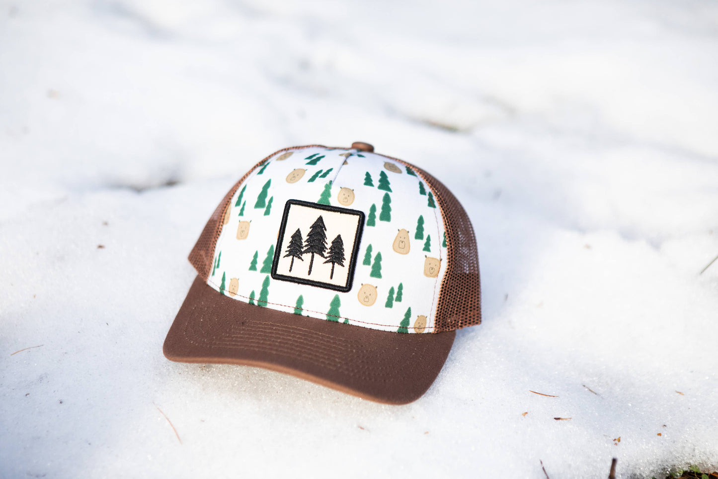 Woodland Bear Kids Trucker Hat
