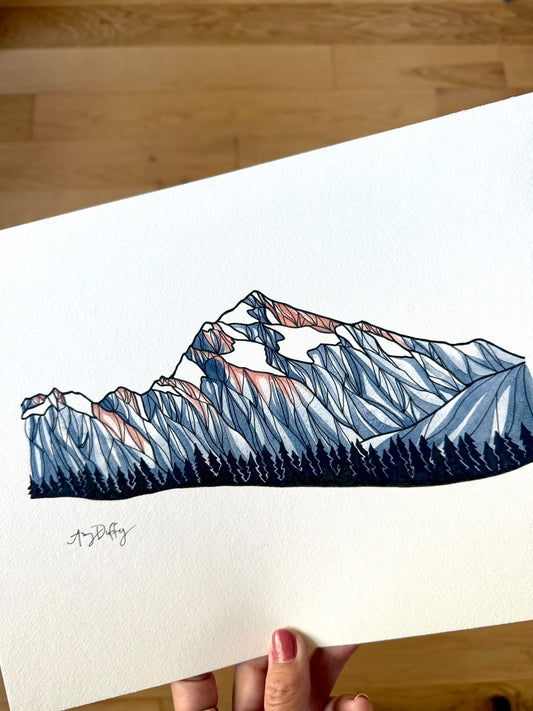 Mt. Angeles Glow Print