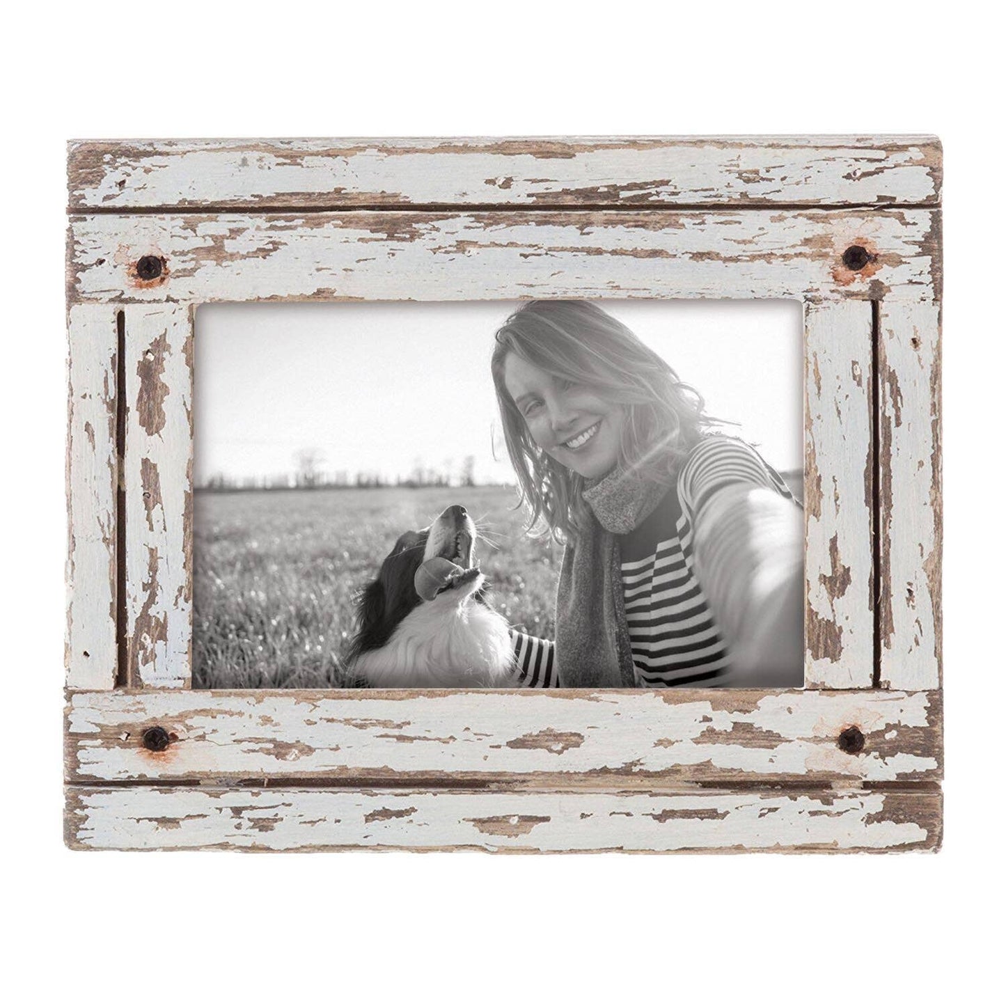 4X6 Heartland Photo Frame White