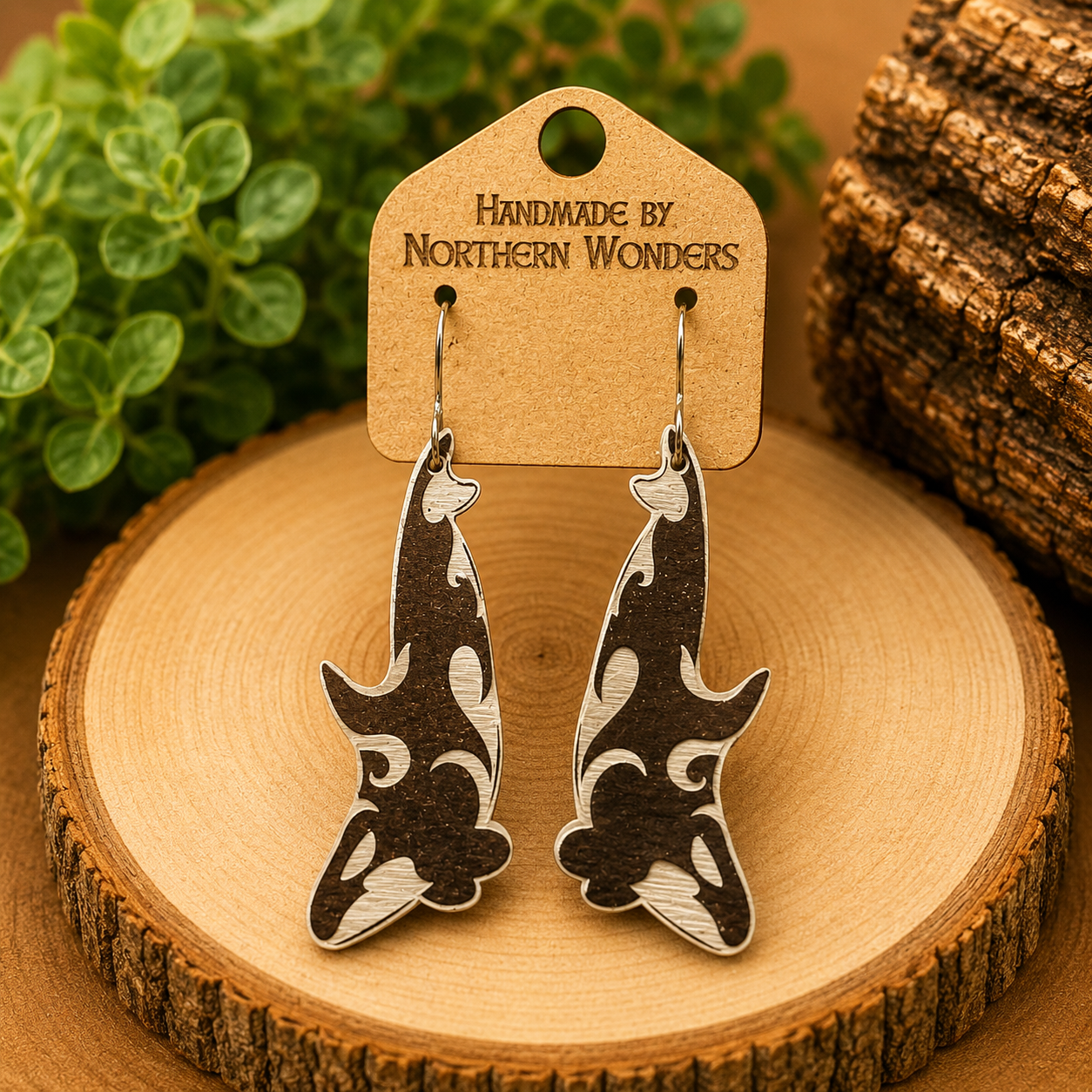 Orca Acrylic Earrings