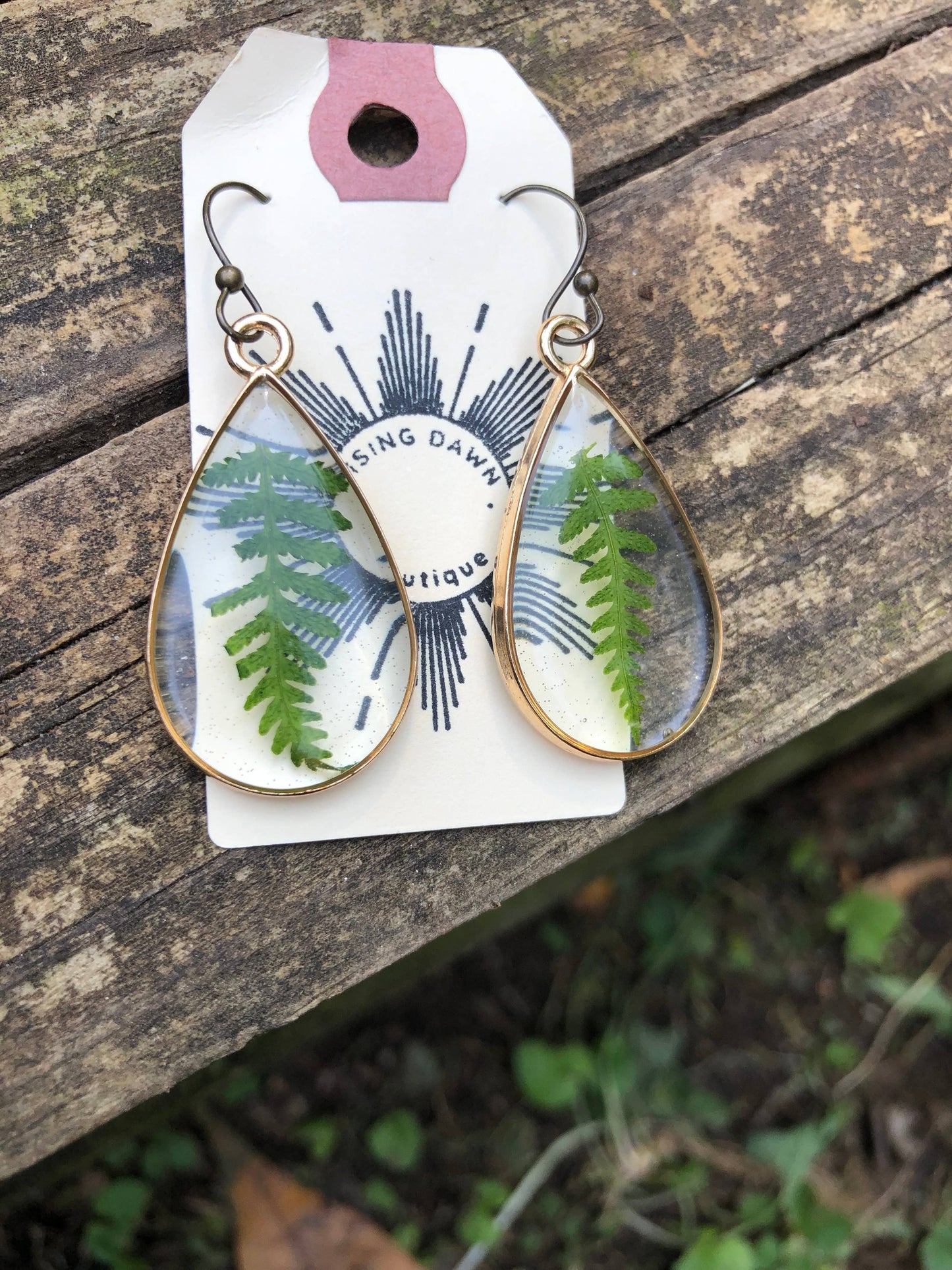Fern Teardrop Earrings