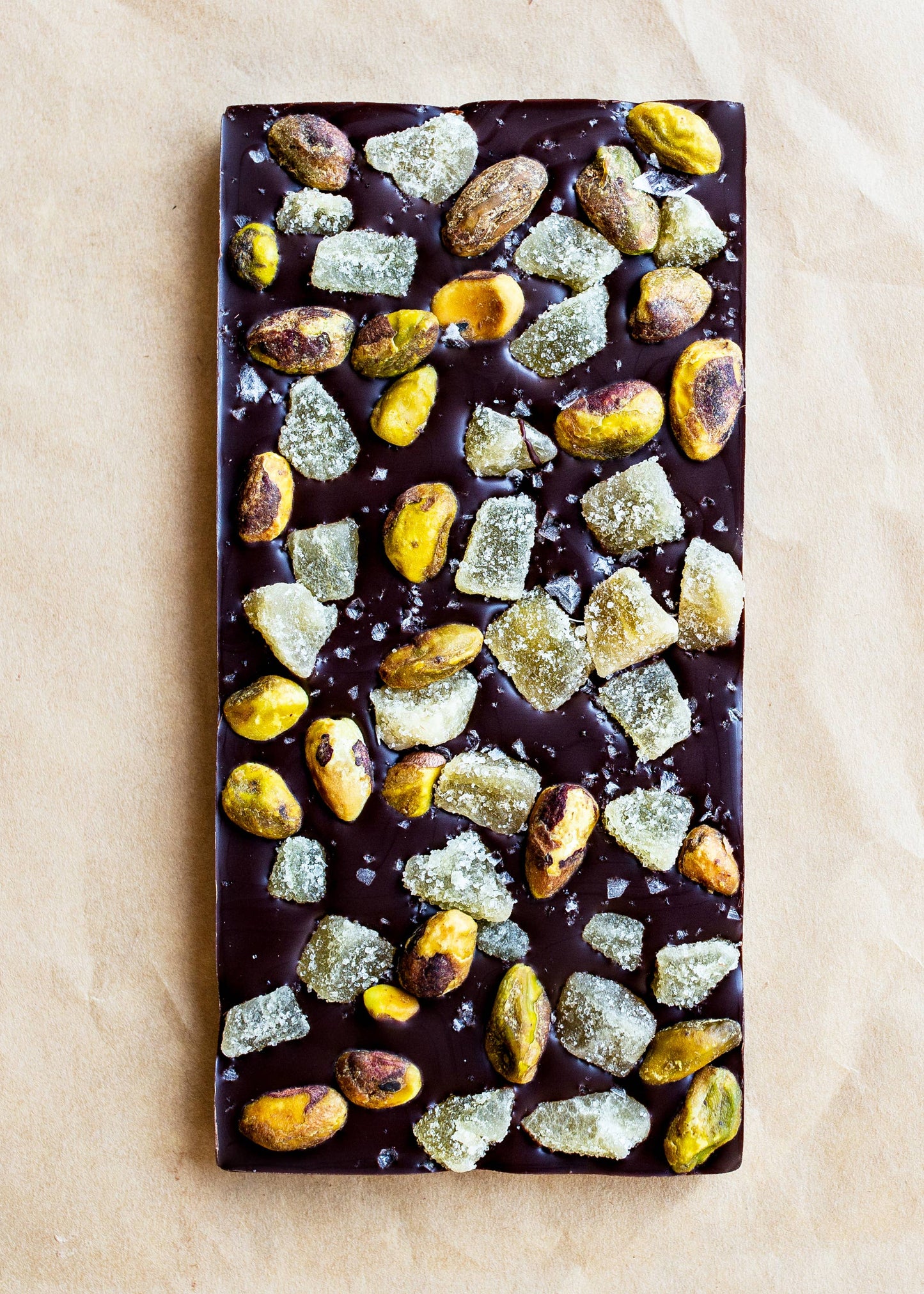 Ginger Pistachio Chocolate Bar