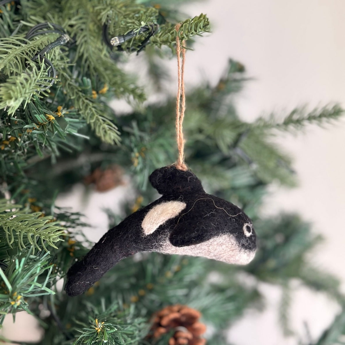 Orca Felt Ornament