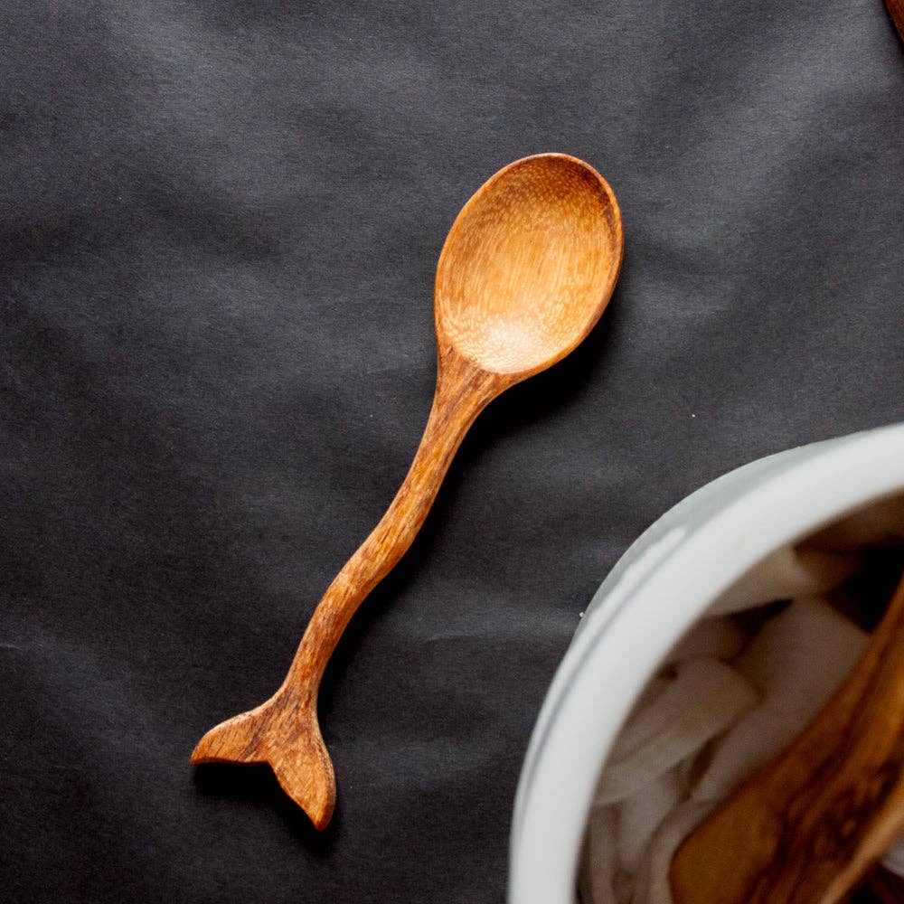 Wooden Whale Tail Spoon