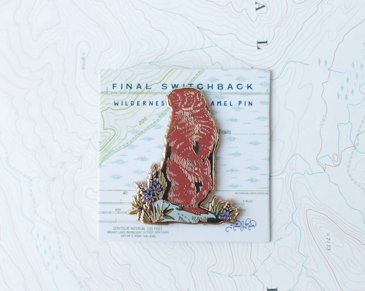 Marmot Enamel Pin