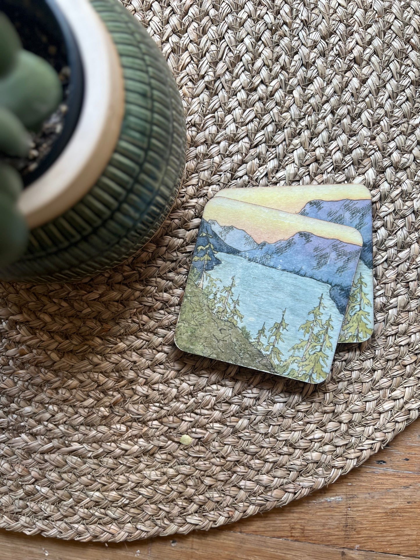 Wood Painted Coasters