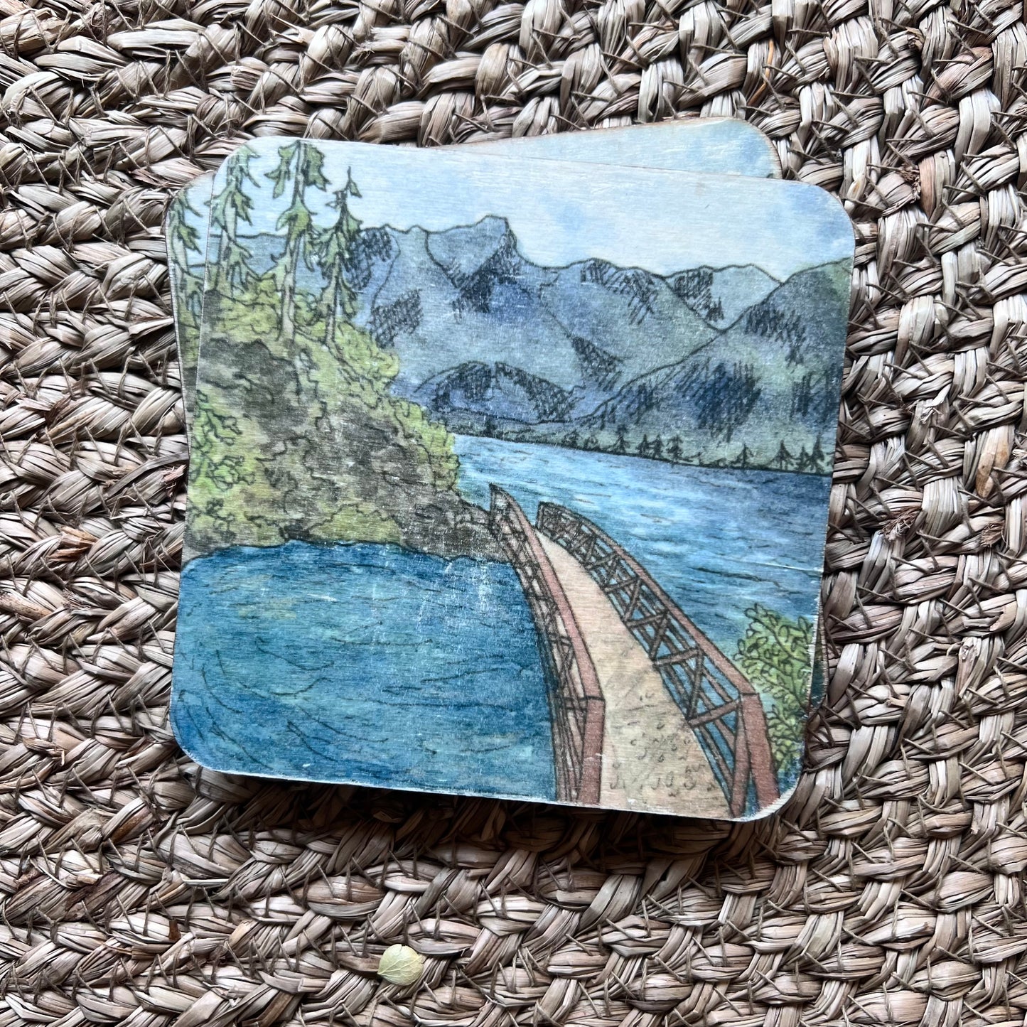 Wood Painted Coasters