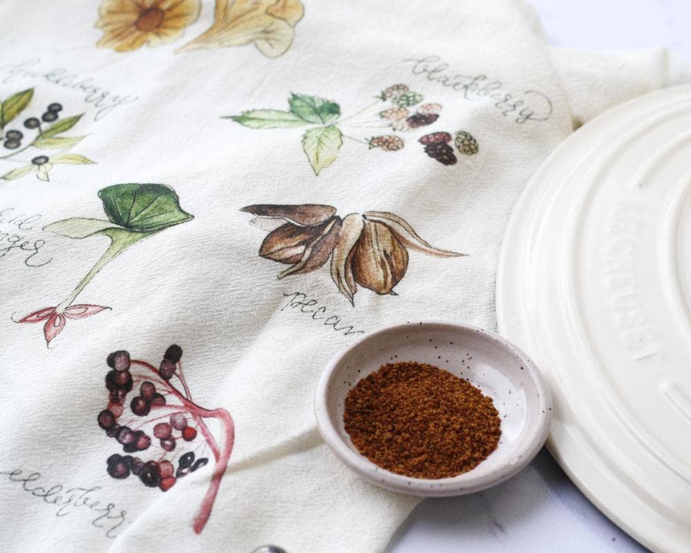 Foraged Foods Tea Towel