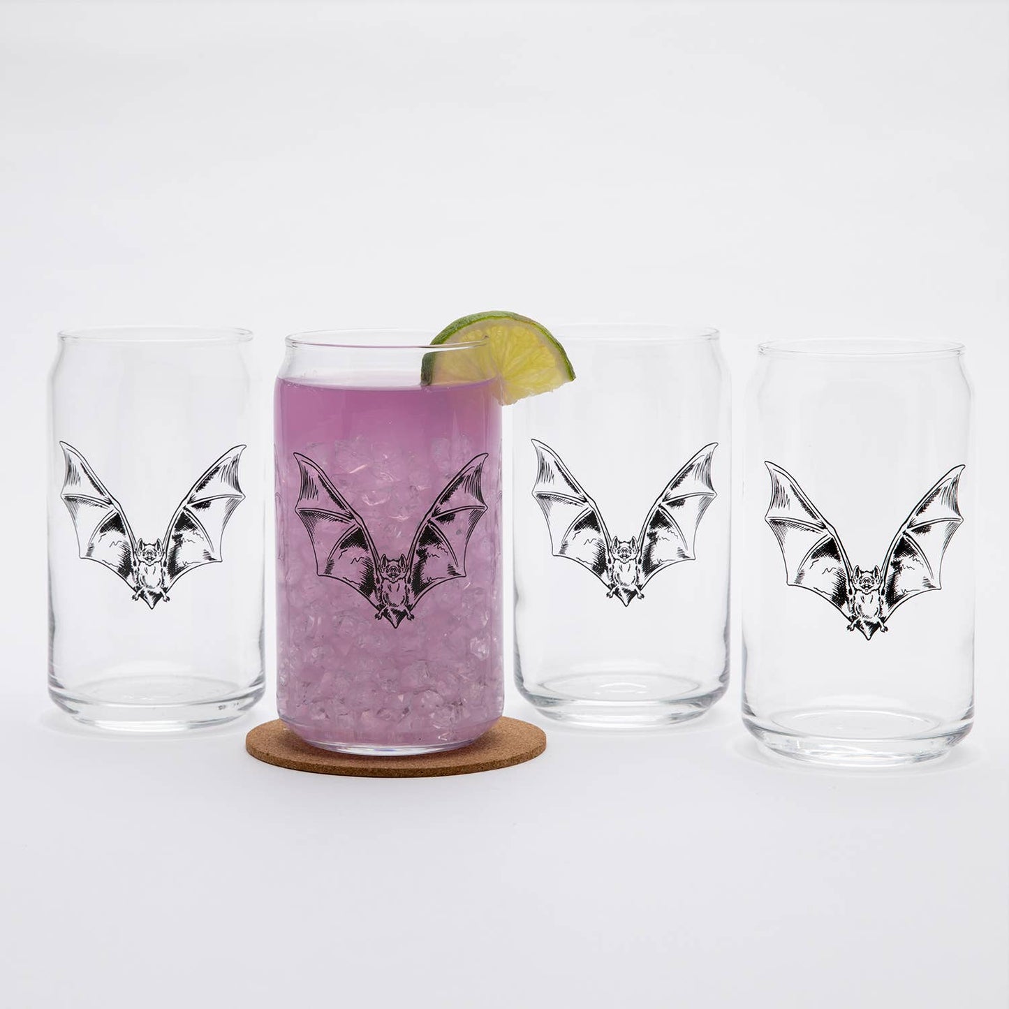 Bat Beer Can Glass | Glass Cup | Iced Coffee Cup