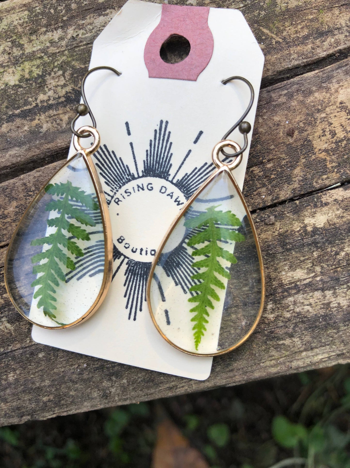 Fern Teardrop Earrings
