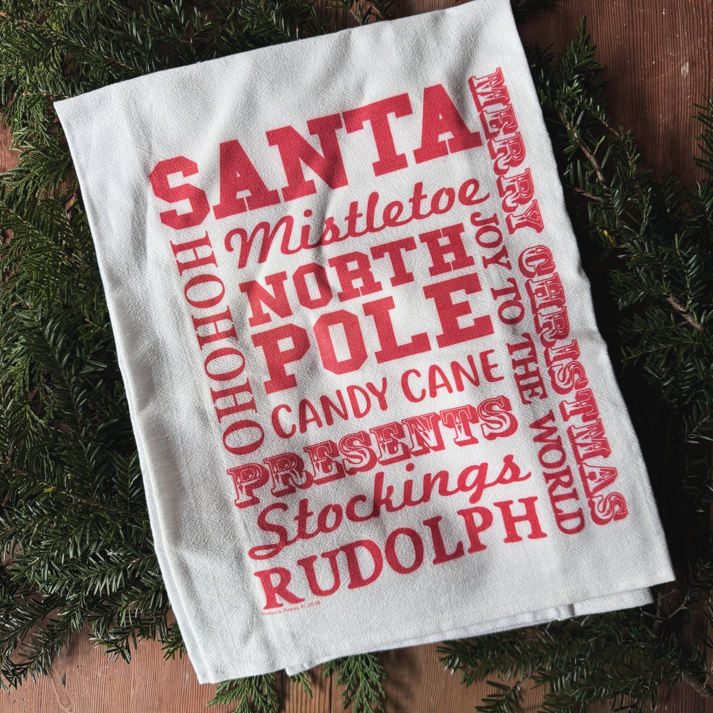 Santa Christmas Landmarks Towel