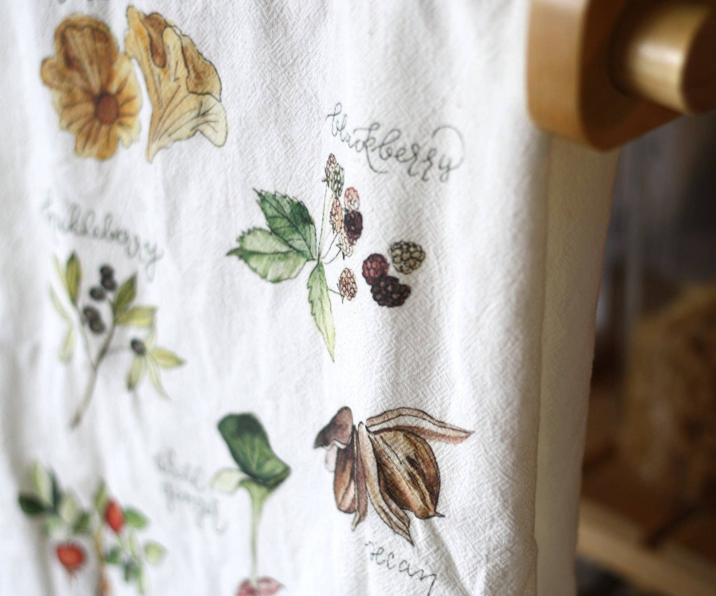Foraged Foods Tea Towel