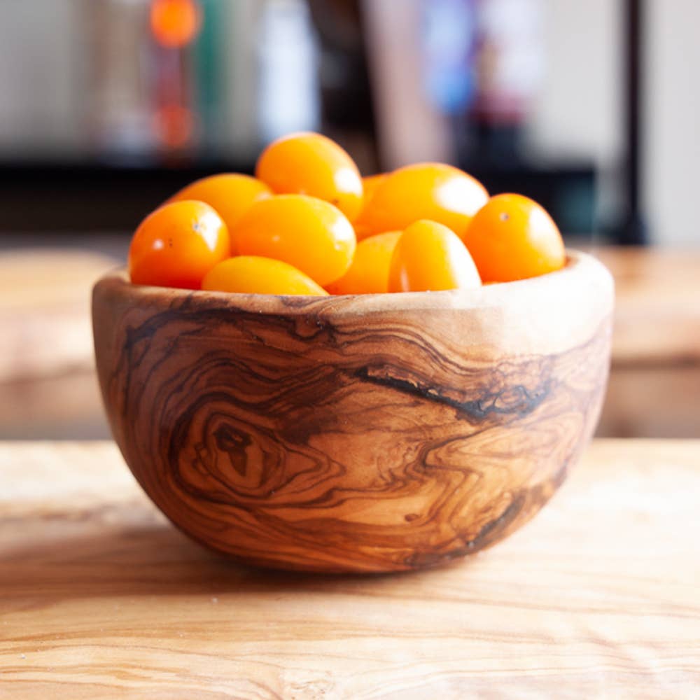 Small Olive Wood Dip Bowl