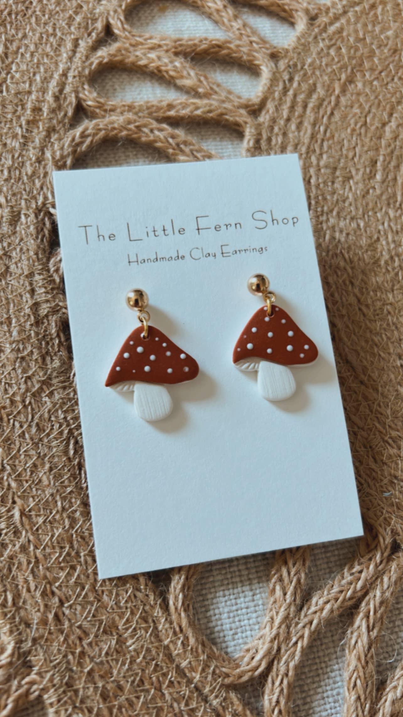 Mini Mushroom Dangles