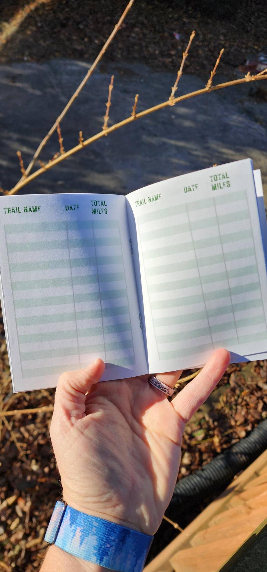 Pocket Size Hiking Log