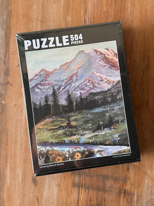 Glowing Mount Rainier Puzzle