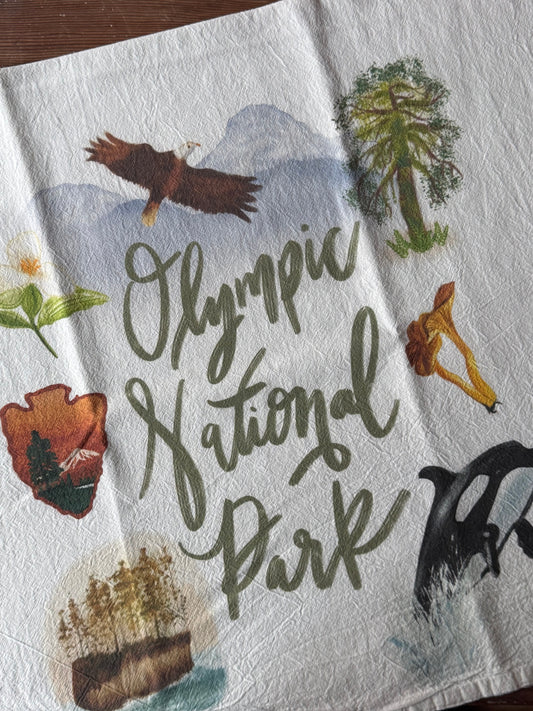 Olympic National Park Tea Towel