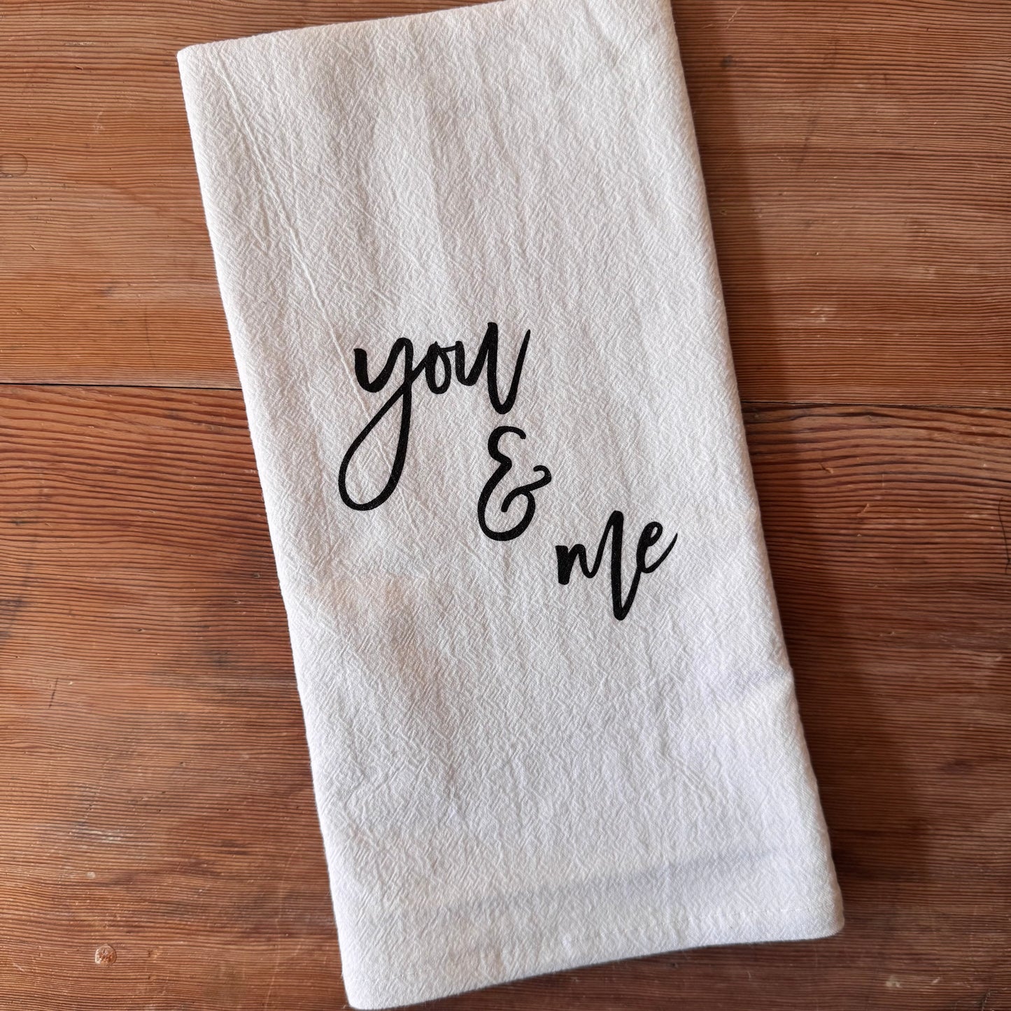 You & Me Tea Towel