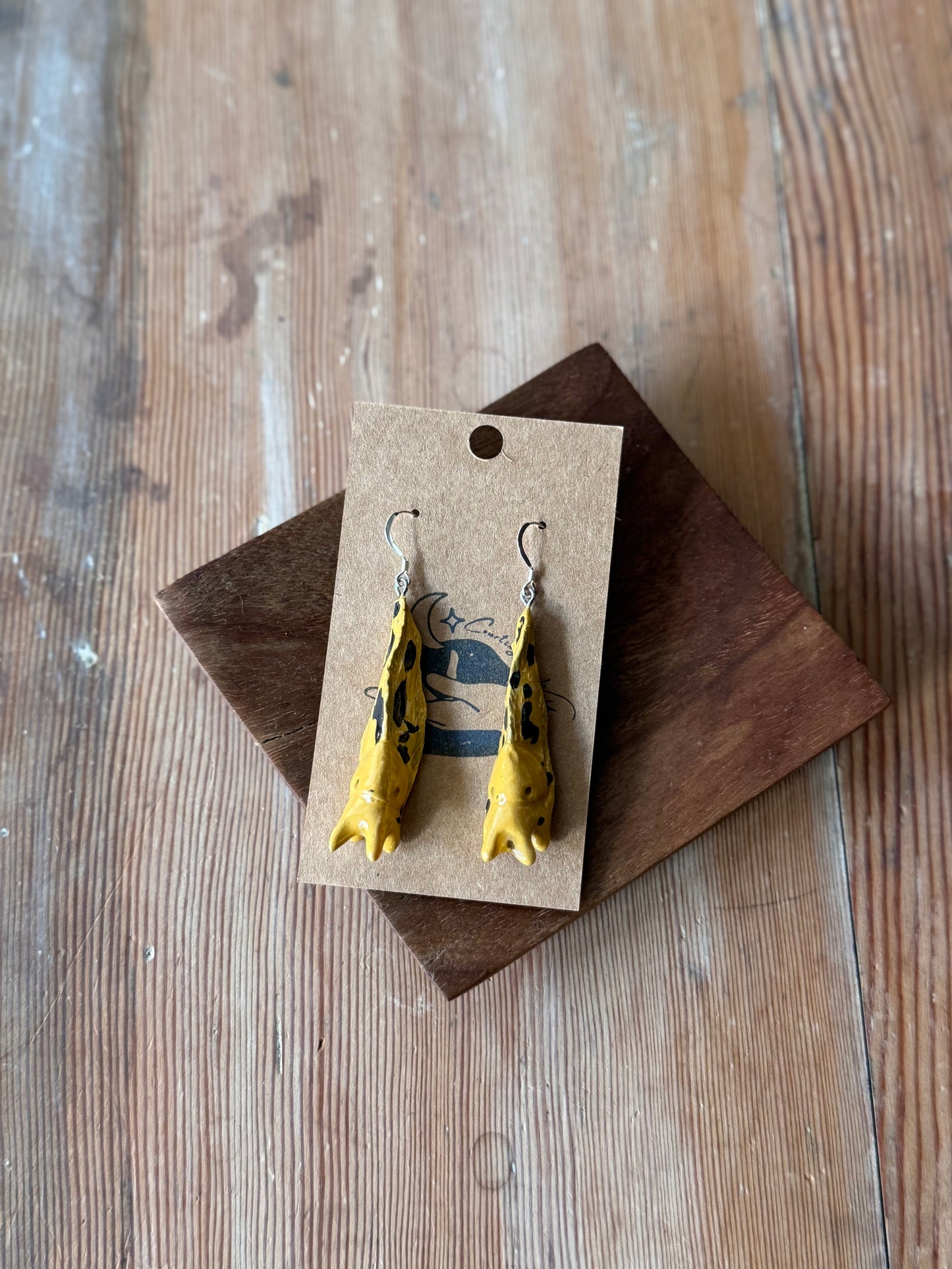 Banana Slug Earrings