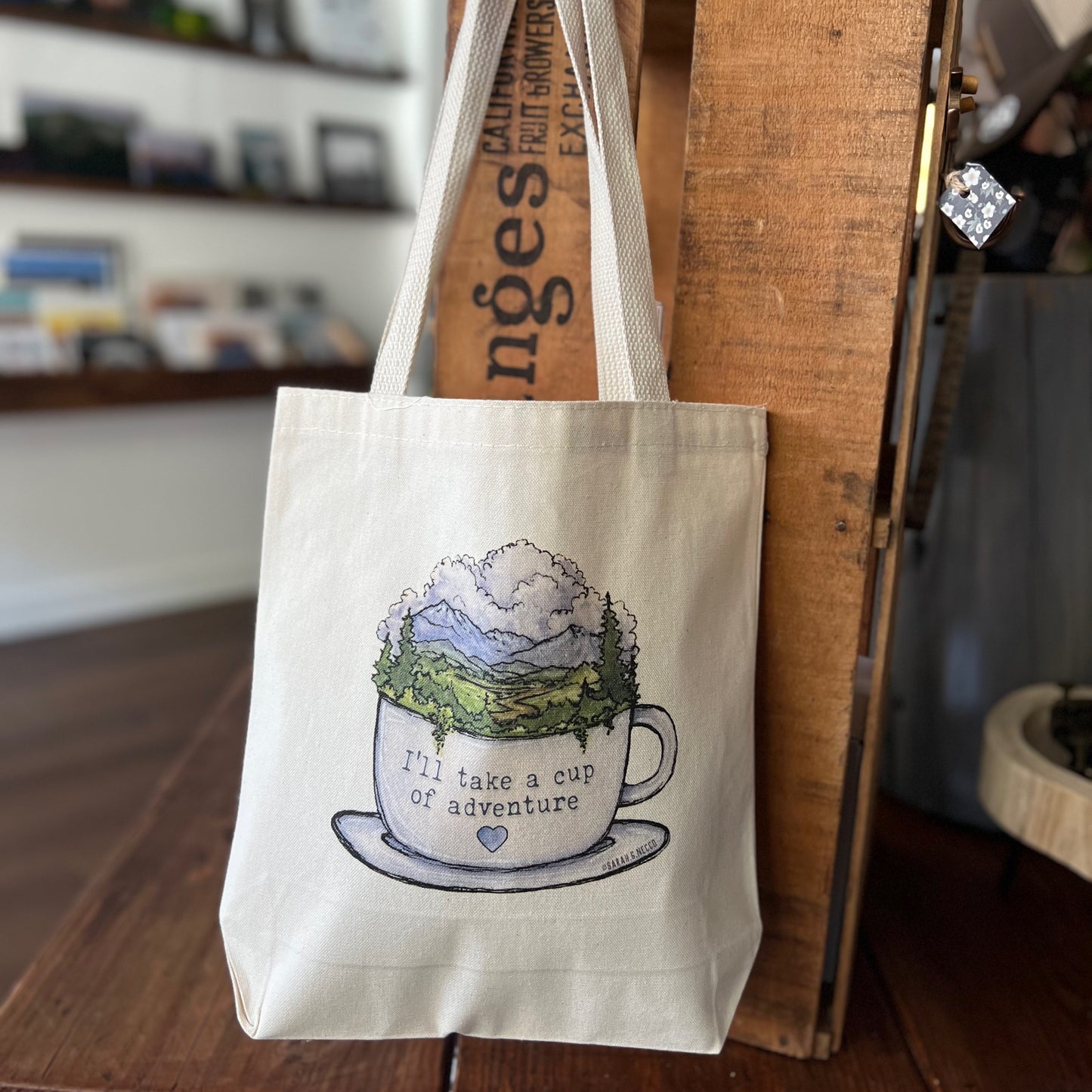 Cup of Adventure Tote Bag