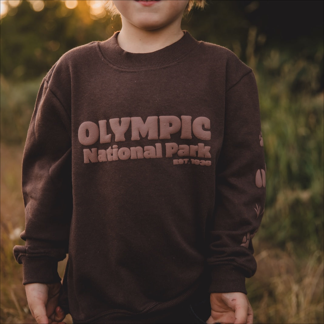 Olympic National Park Crewneck Sweatshirt Kids Sizes