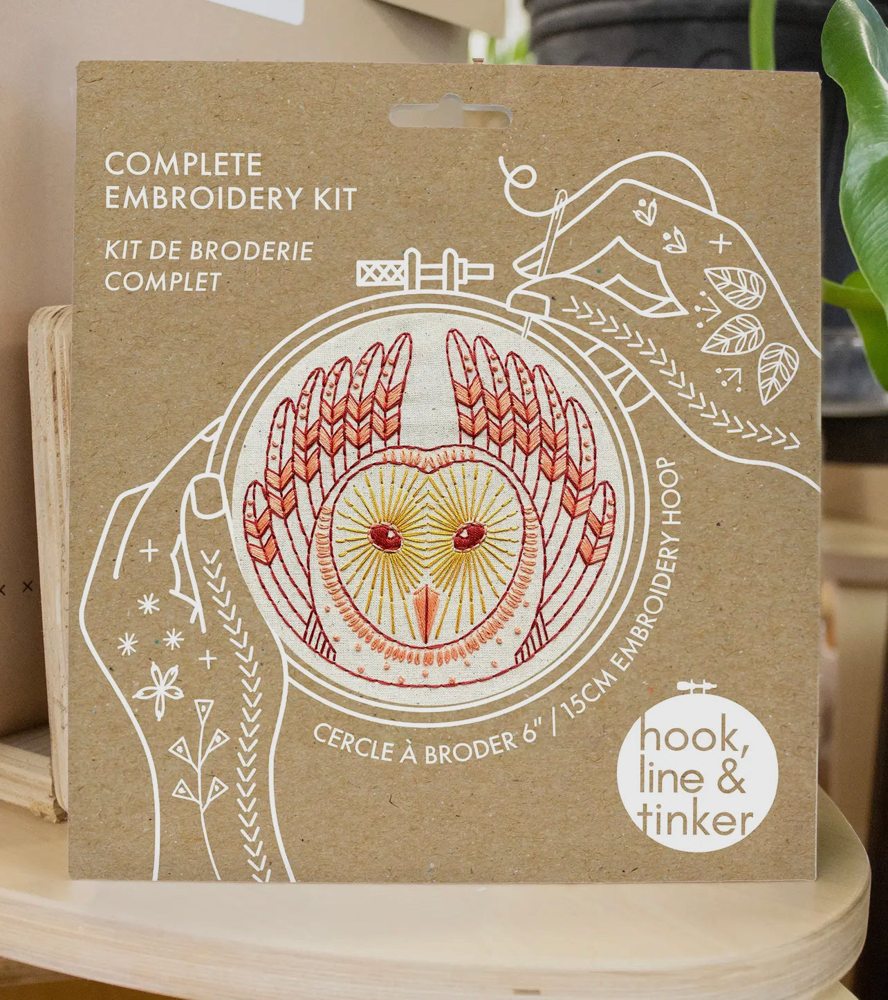 Barn Owl Complete Embroidery Kit