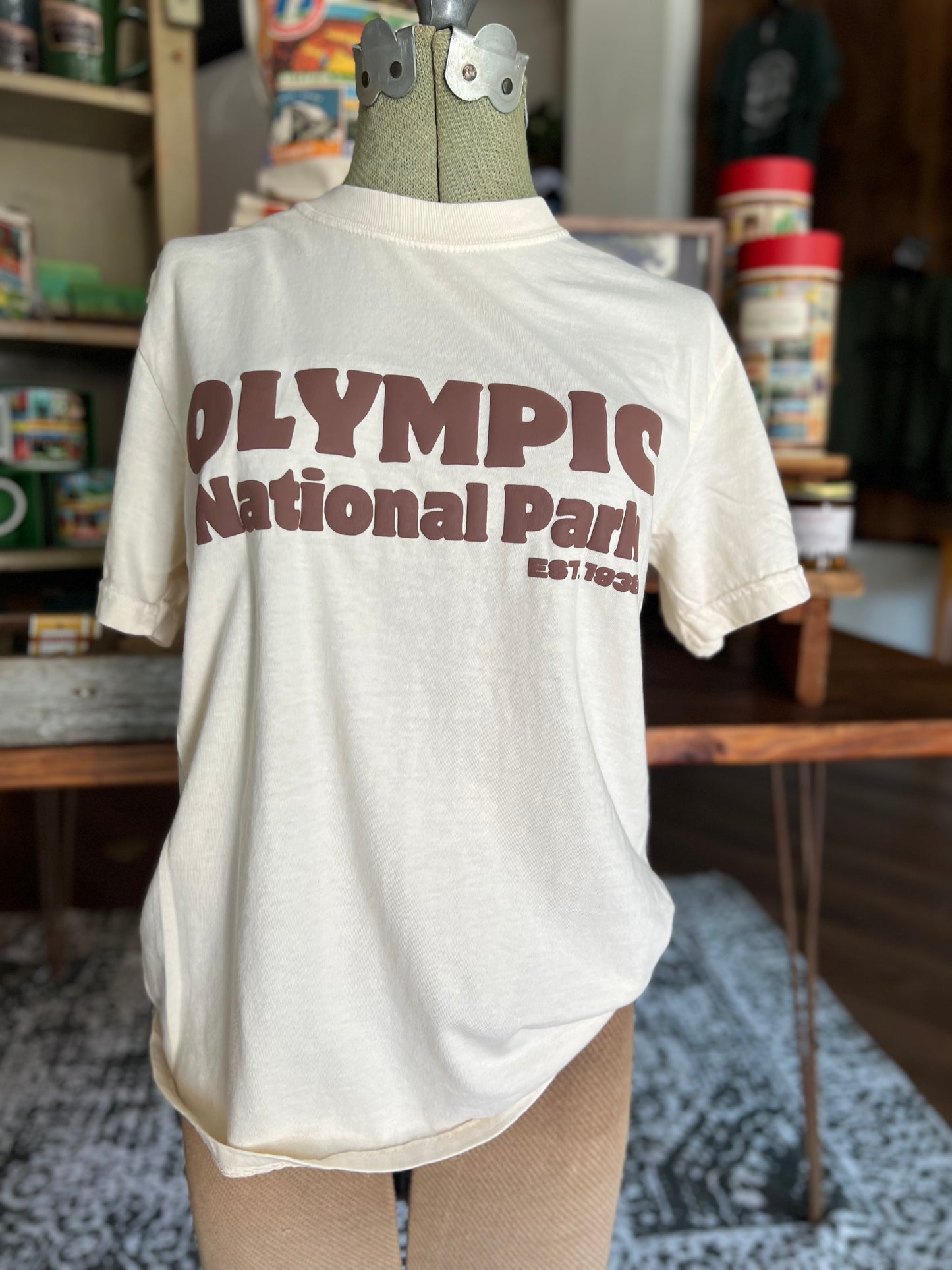 Olympic National Park Cream T-Shirt