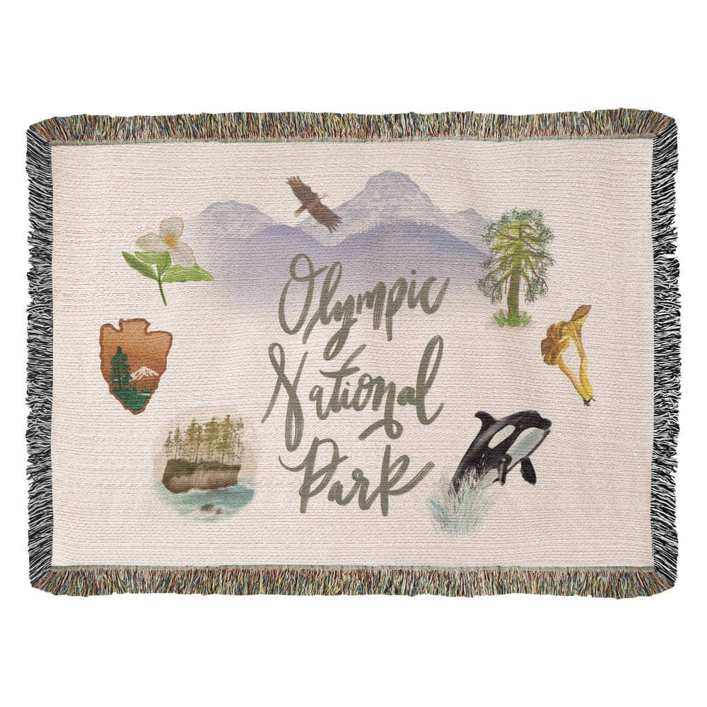Olympic National Park Woven Throw Blanket