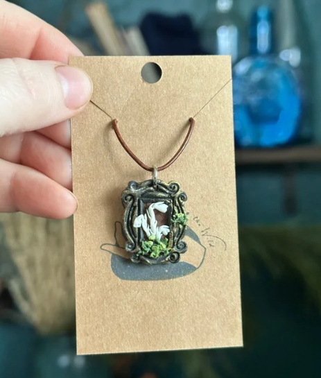 Ghost Pipe Necklace
