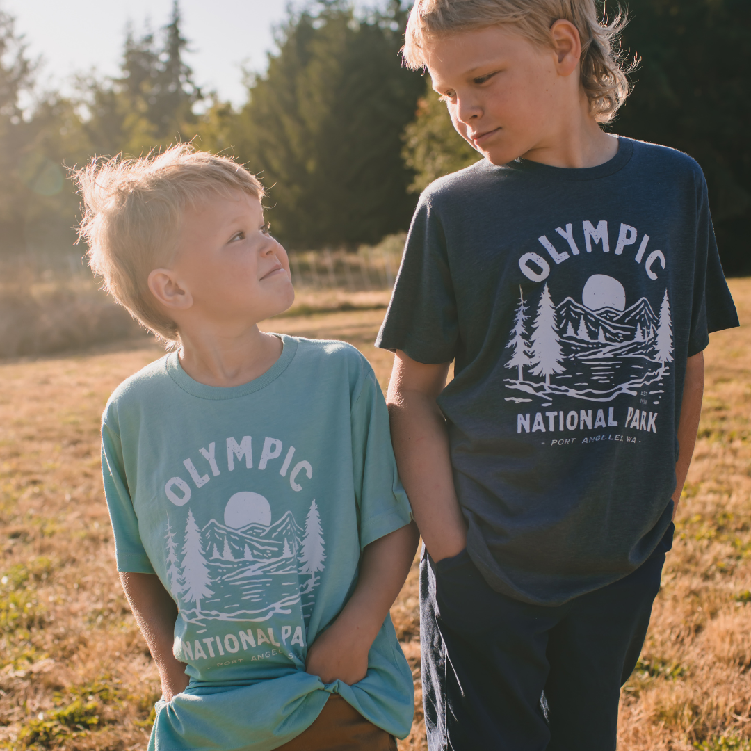 Olympic National Park Youth Tshirt in Navy