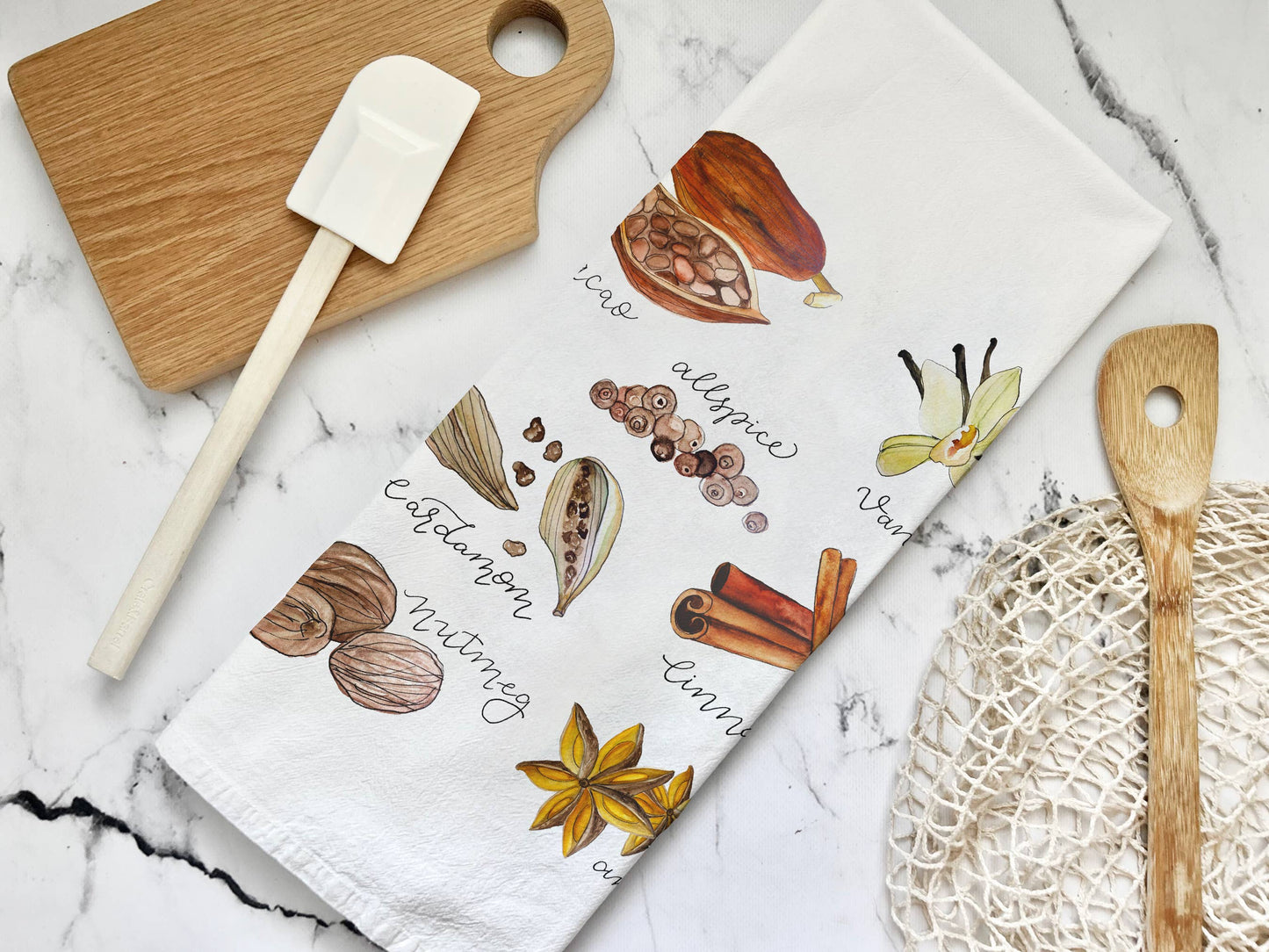 Spices Tea Towel