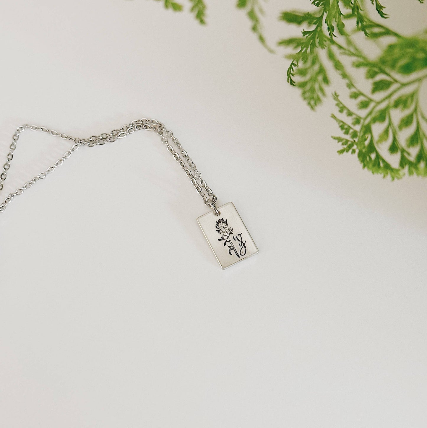 Indian Paintbrush Necklace
