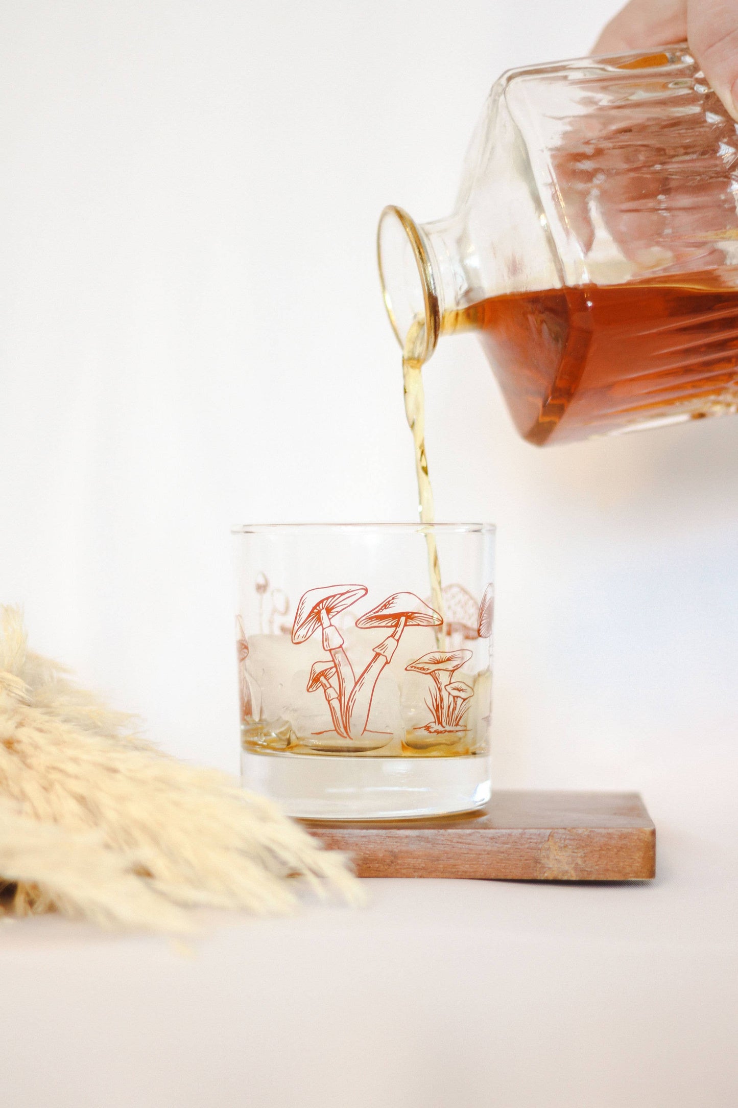 Mushroom Rocks Glass | Whiskey Glass | Cocktail Glass
