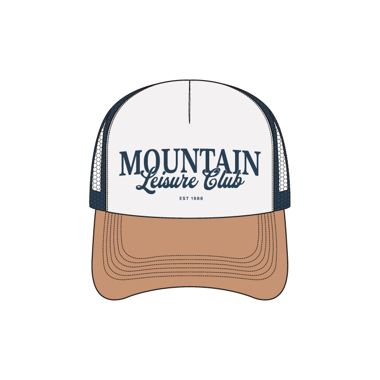 Mountain Leisure Club Foam Trucker - Navy/Tan