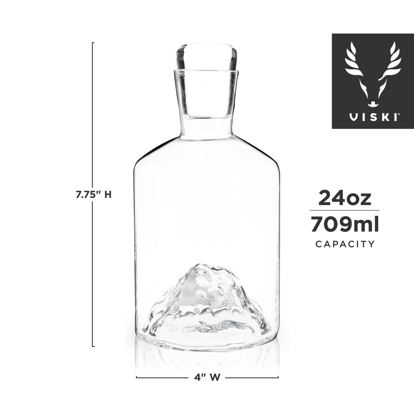 Pacific Northwest Mountain Crystal Liquor Decanter