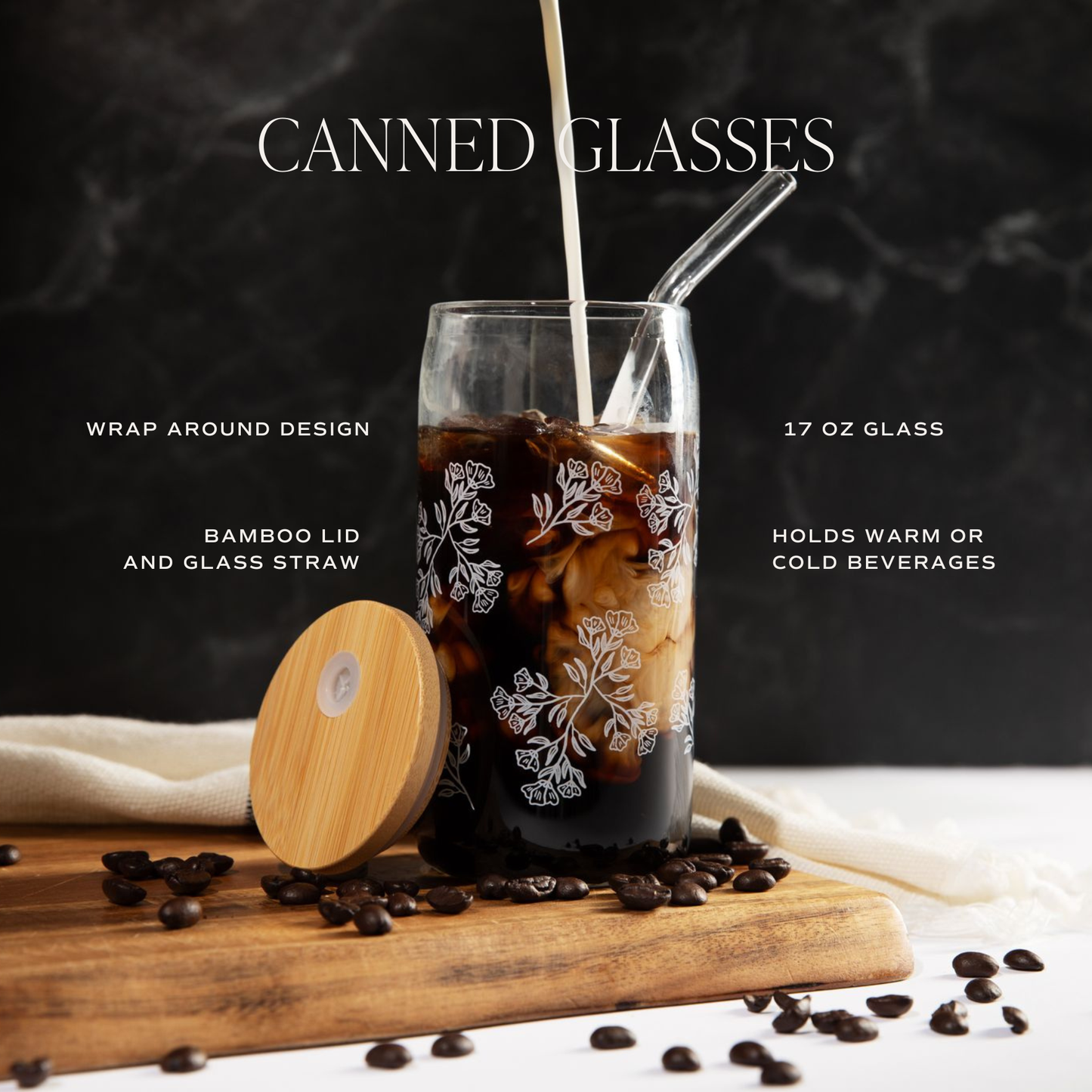 Vintage Santa Glass Tumbler