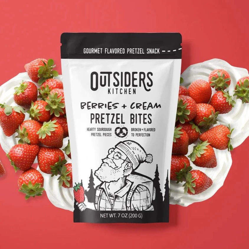 Pretzel Bites Berries and Cream