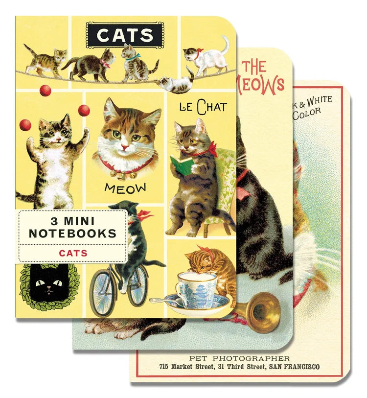 Vintage Cats Mini Notebooks
