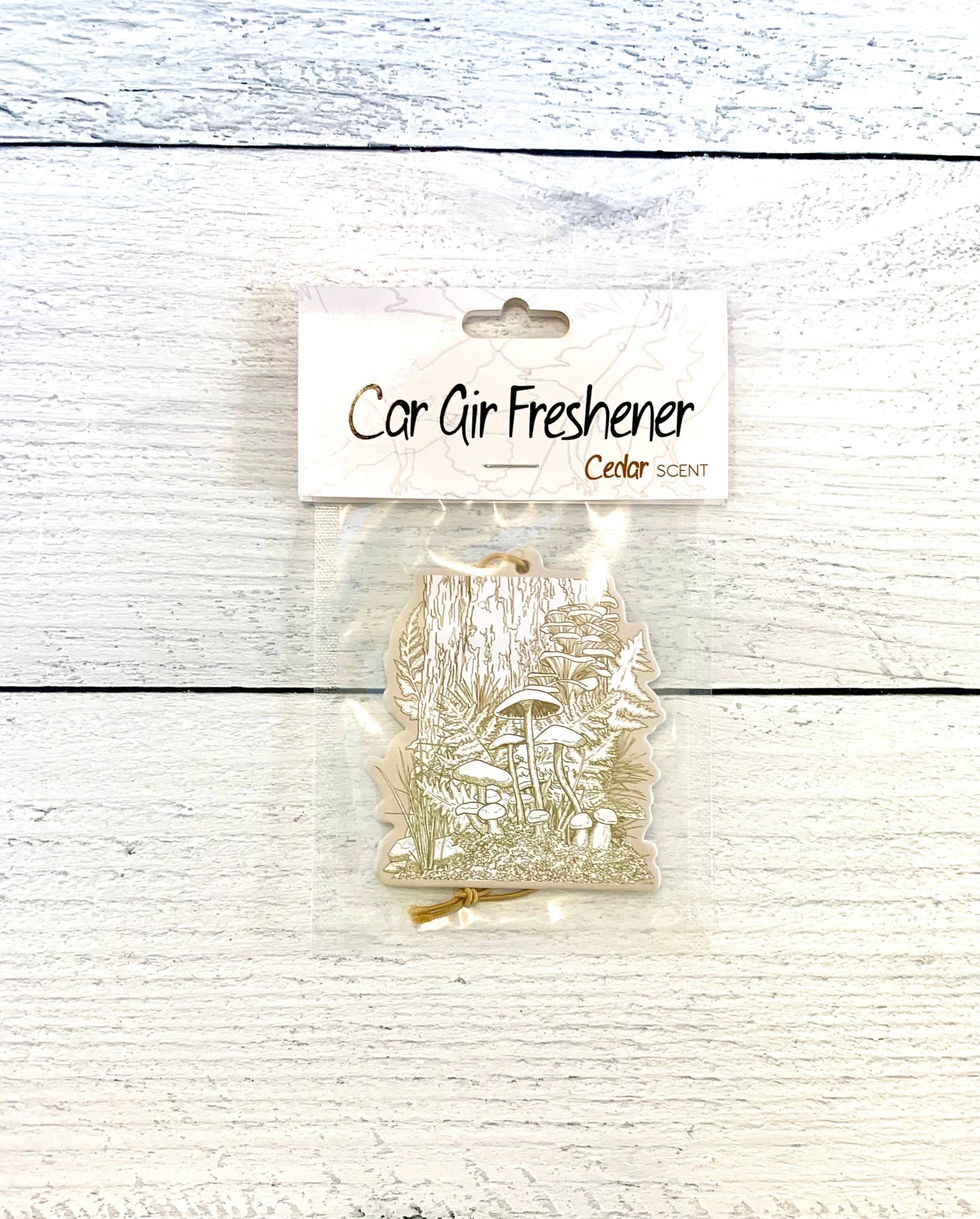 Forest Mushroom Car Air Freshener - Cedar scent