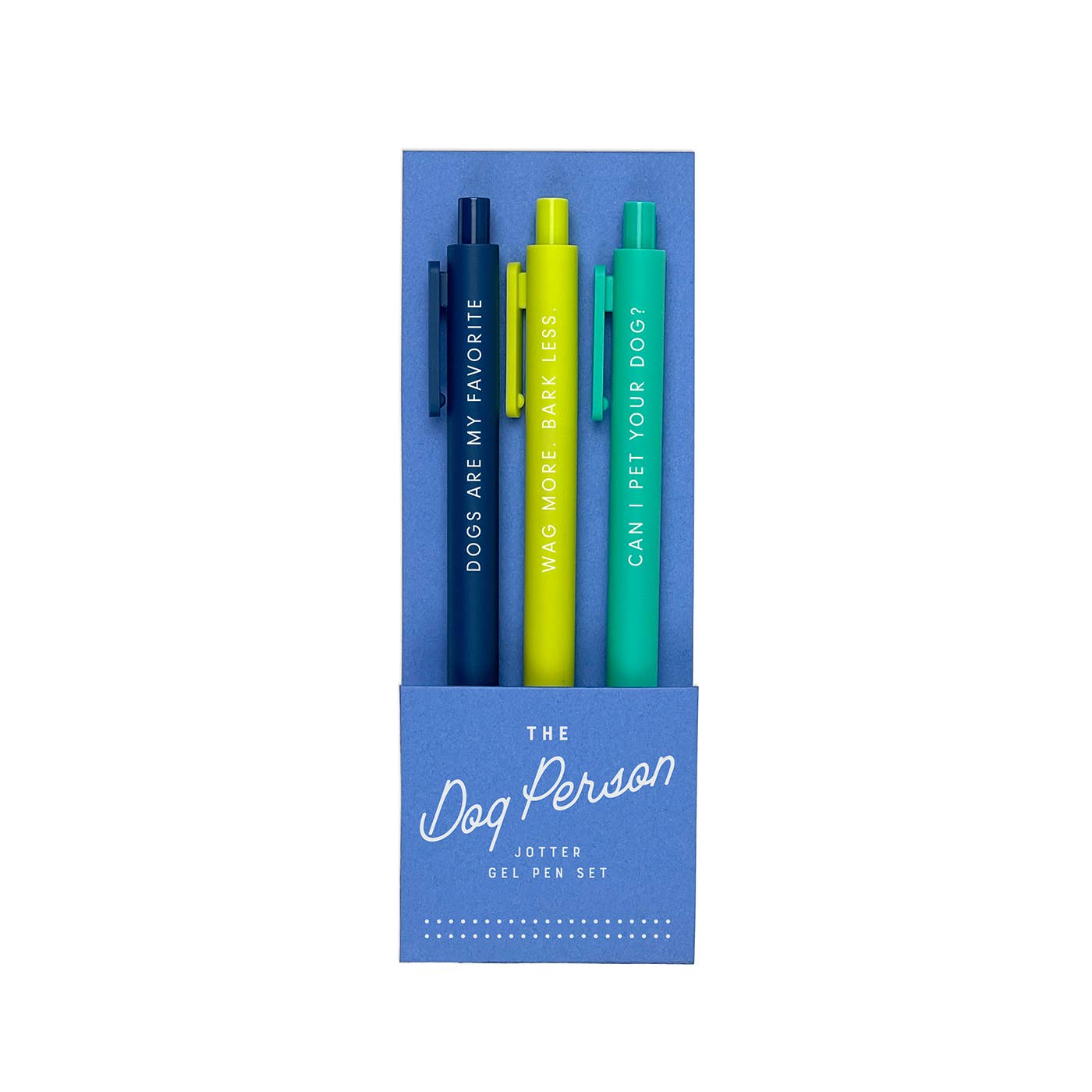 Dog Person Jotter Gel Pen: Set of 3