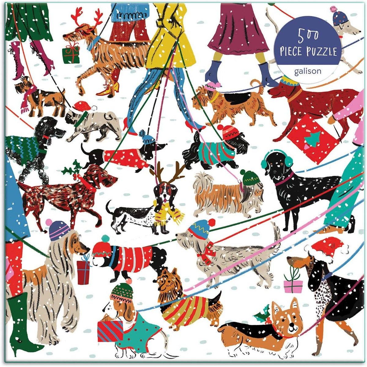 Winter Dogs 500 Piece Puzzle