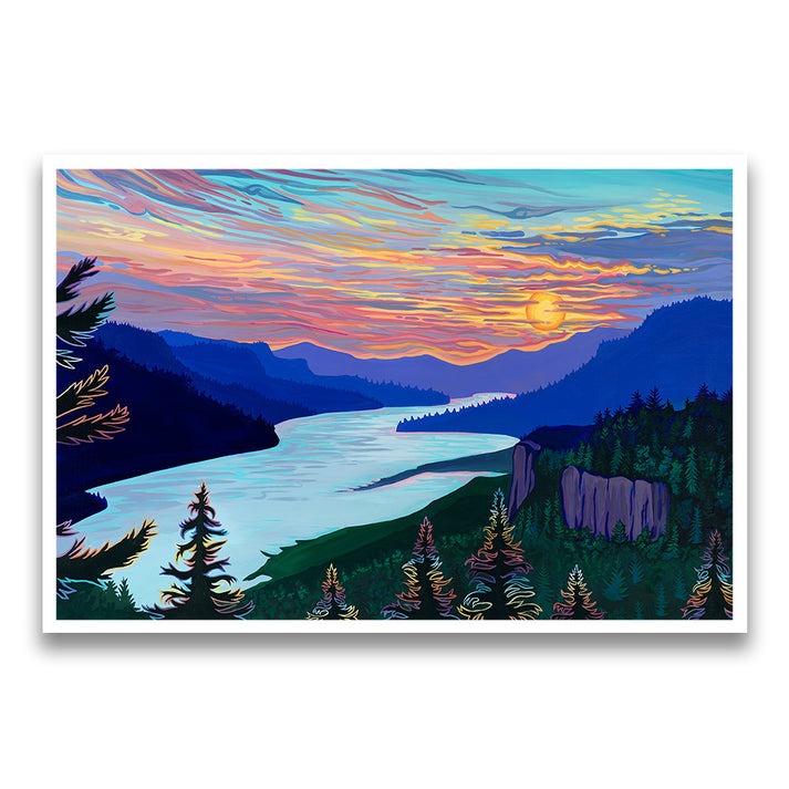 Hood River Sunrise Print