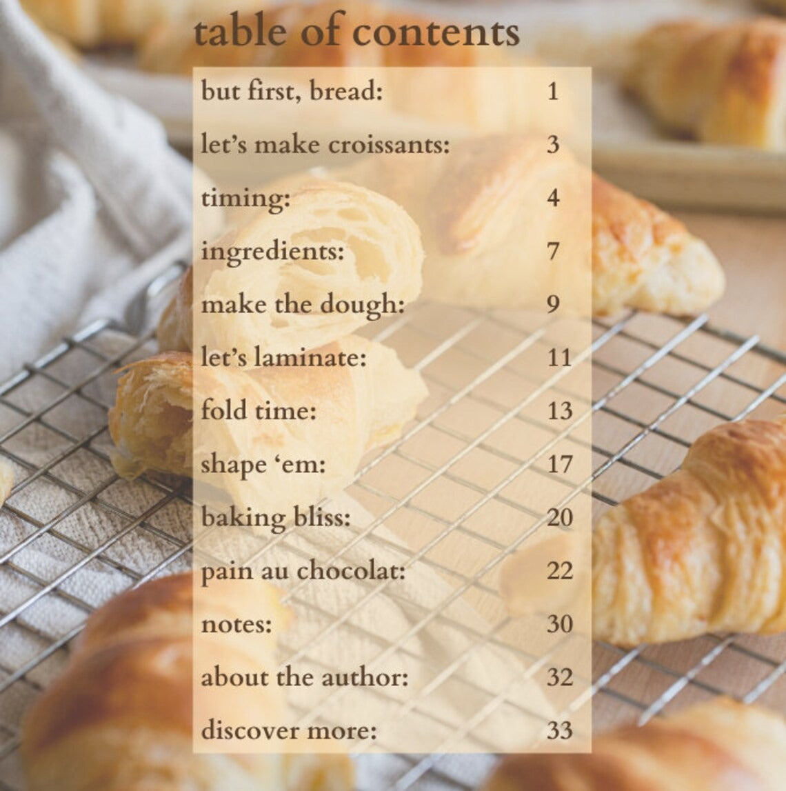 Croissant Cravings Recipe Book