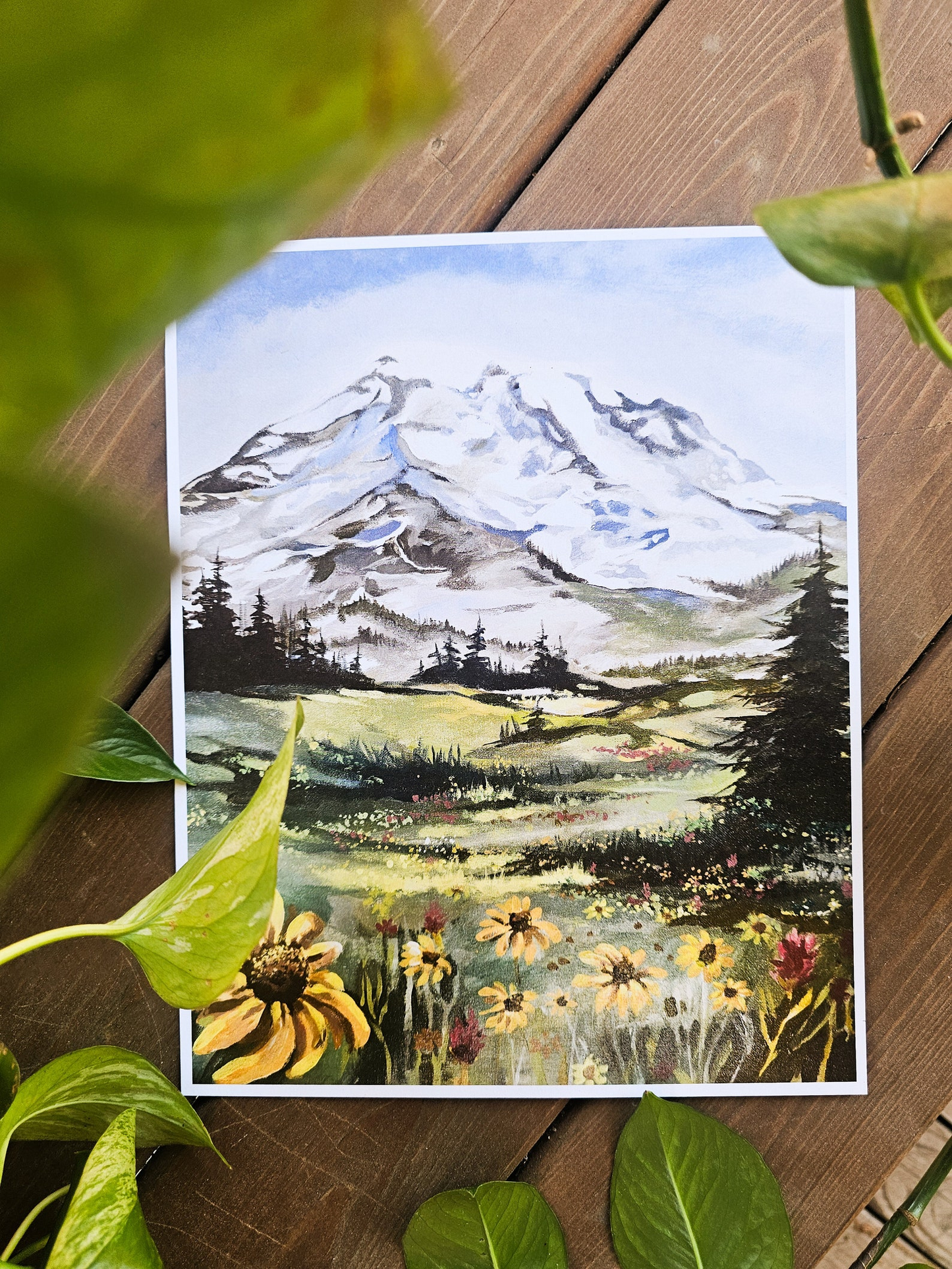 Yellow Flowers in Paradise Print