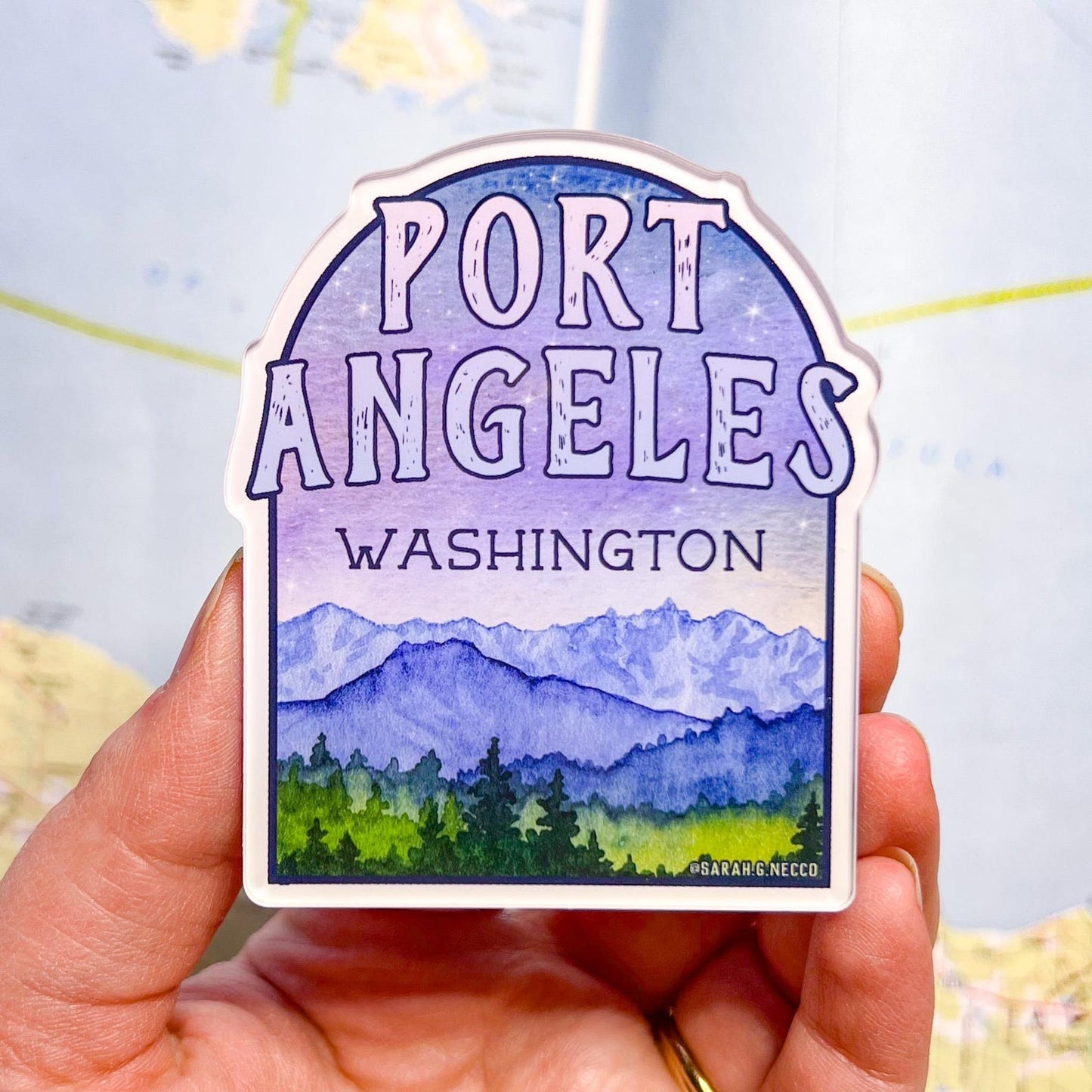 Port Angeles Arch Acrylic Magnet