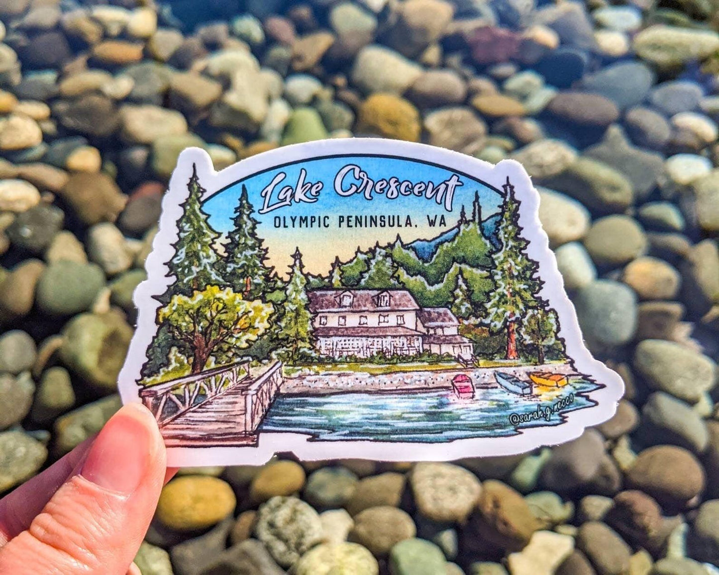 Lake Crescent Lodge Sticker
