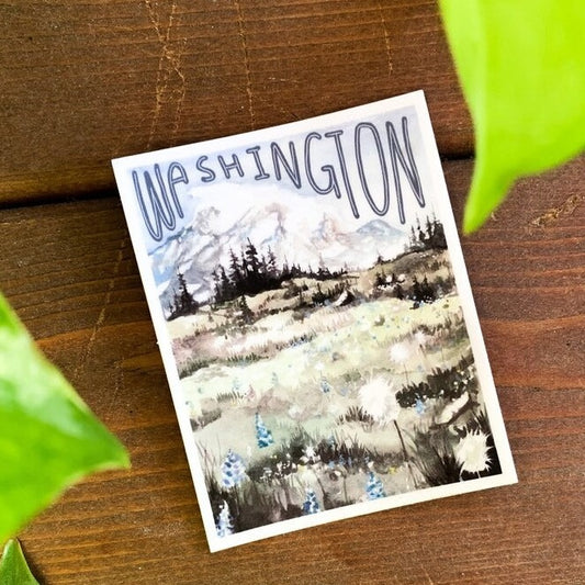 Washington Postcard Sticker
