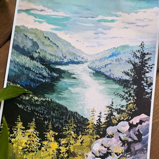 Storm King Lake Crescent Acrylic Print