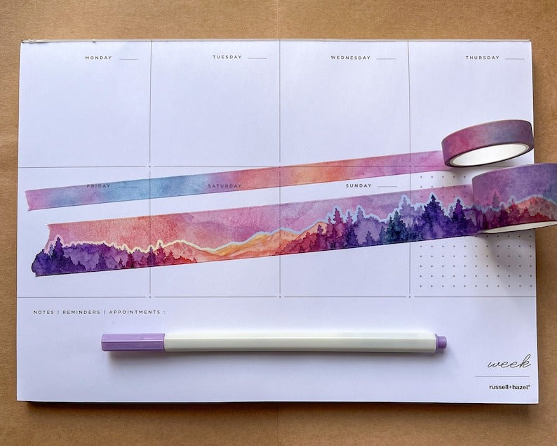 Sunset Mountains Washi Tape Set of 2